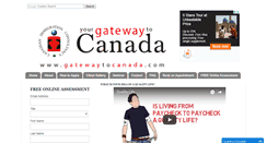 Desktop Screenshot of gatewaytocanada.com